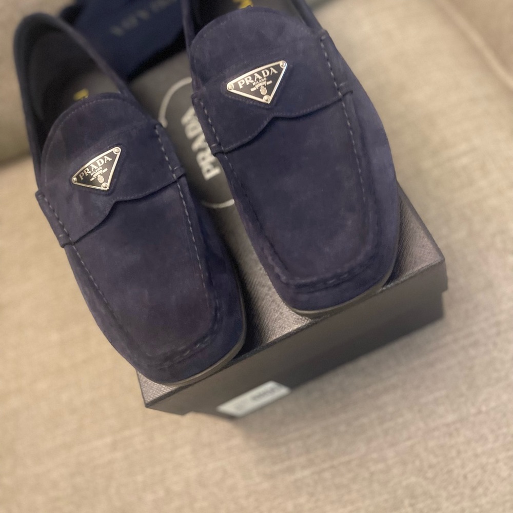 Prada Triangular Moccasini loafer Size Prada 9,5/ US 10.5